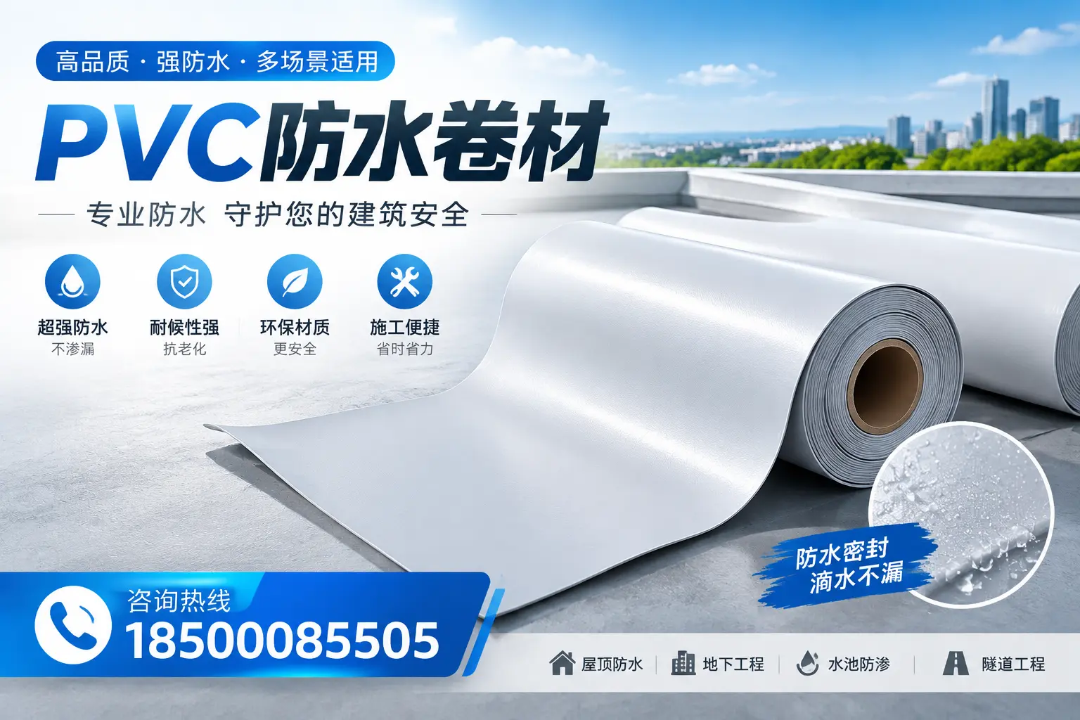 PVC防水卷材的市场竞争分析，秦皇岛品牌选择参考